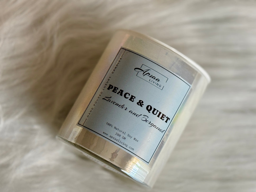 PEACE AND QUIET - Lavender and bergamot scented candle