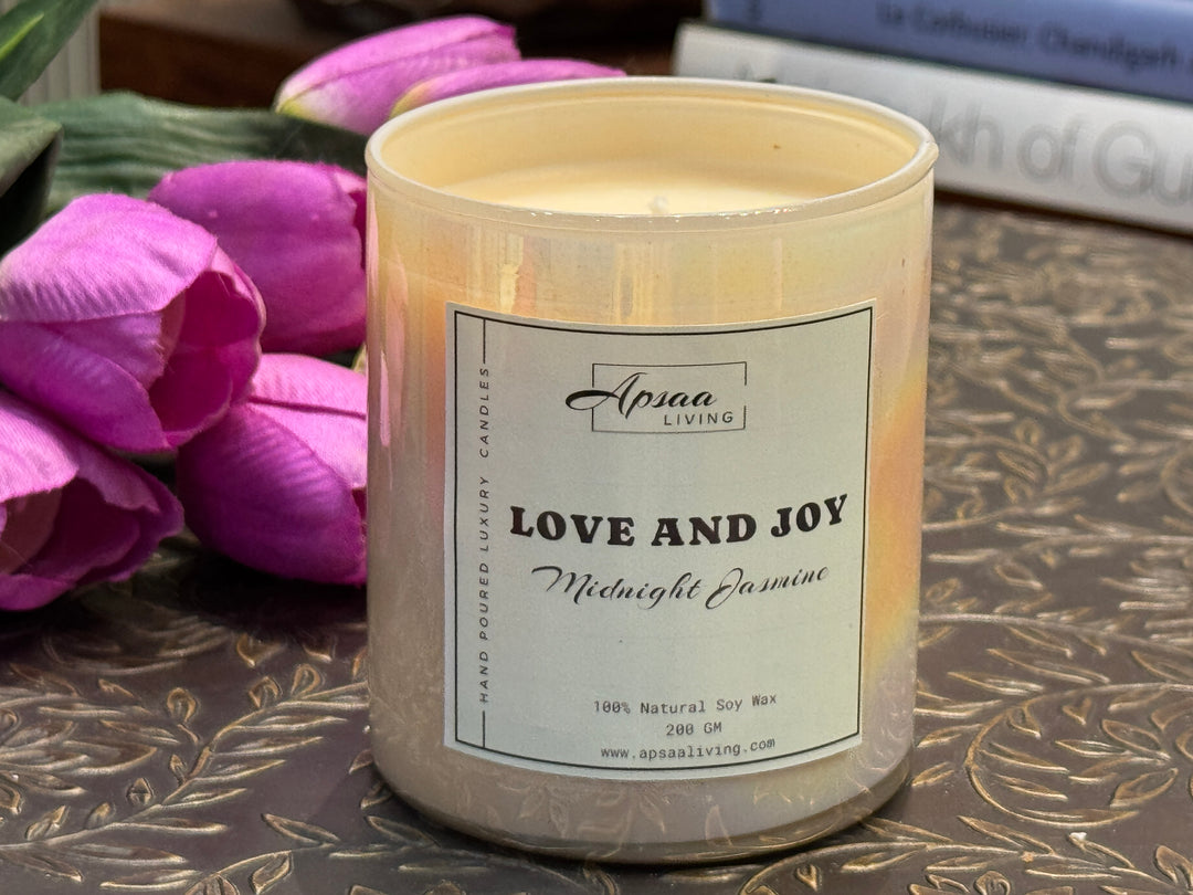 LOVE AND JOY - Midnight Jasmine scented candle