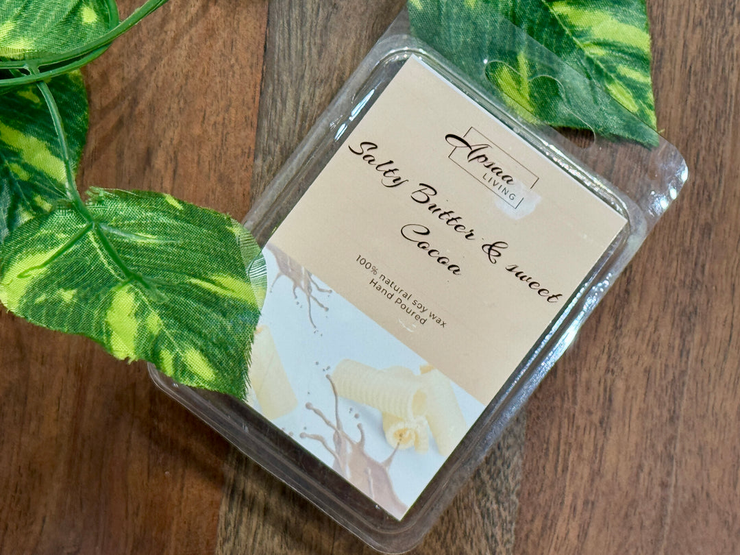 Salty Butter & sweet Cocoa Clamshell wax melts
