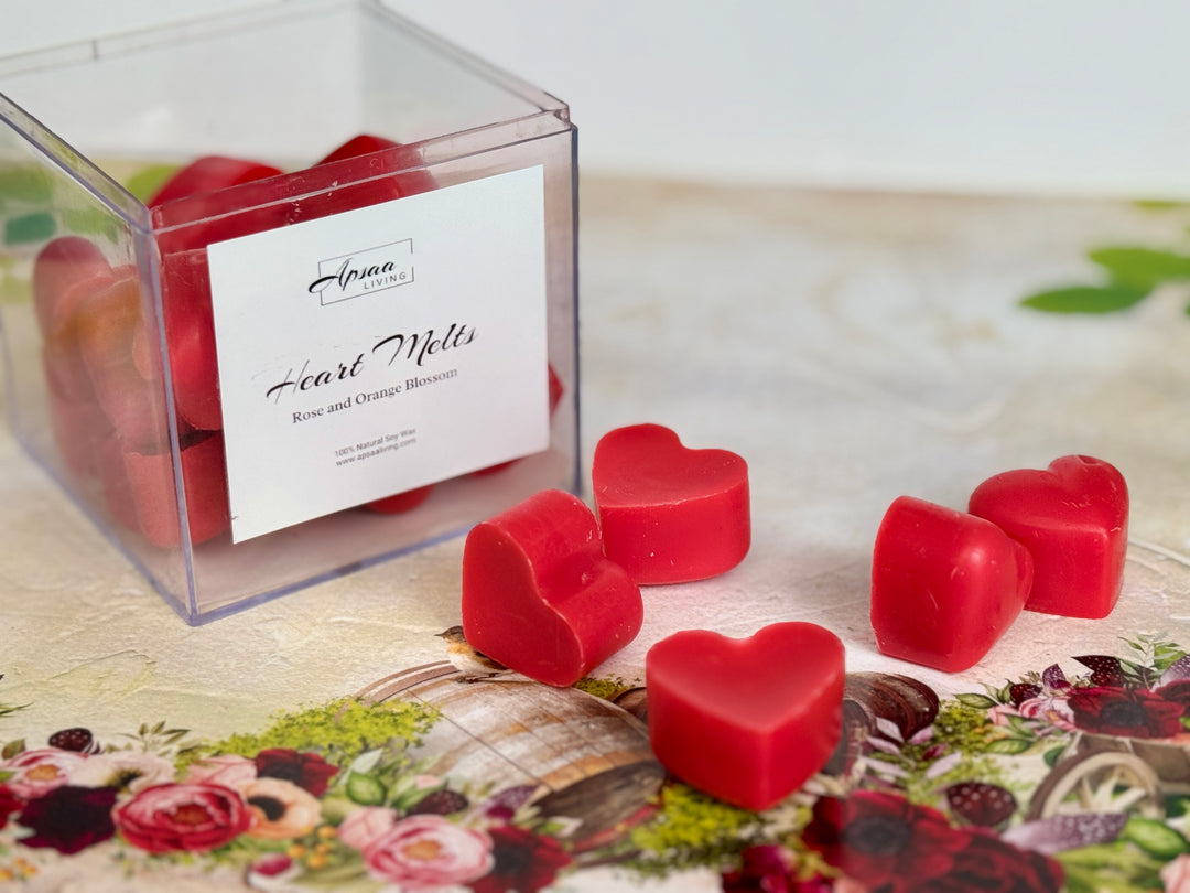Heart Melts-Rose and Orange Blossom