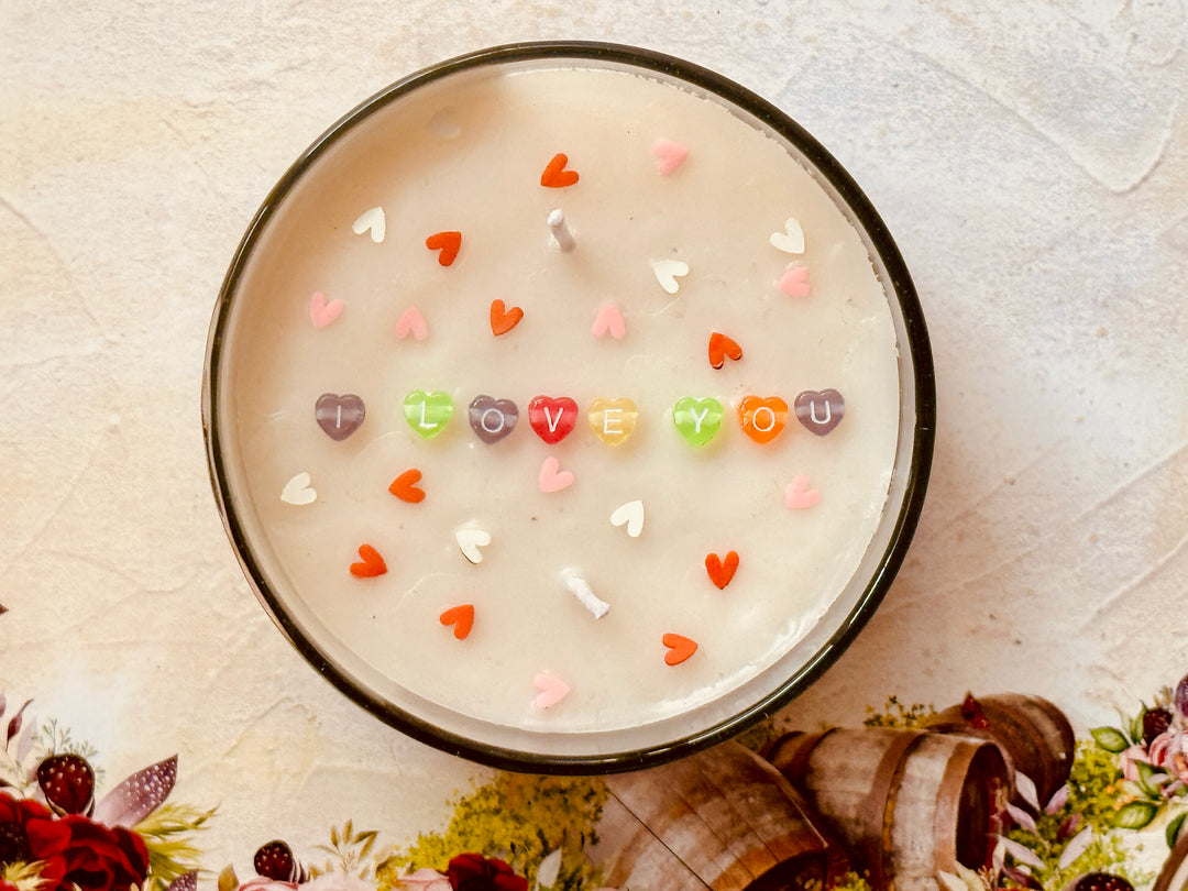 Valentine's Hidden Message Candle