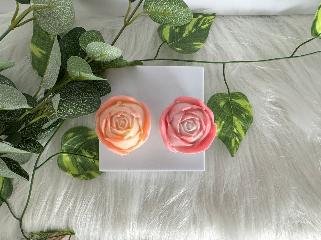 Rose Bud Mould Candles-2- Set of 2
