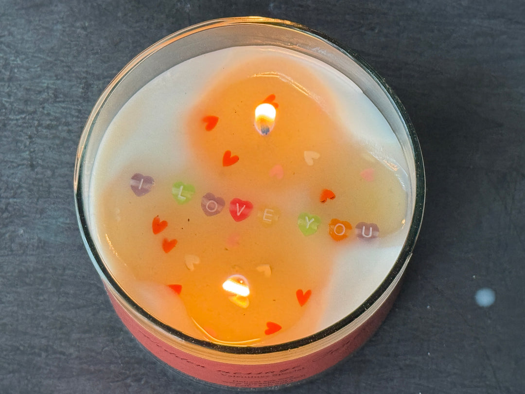 Valentine's Hidden Message Candle