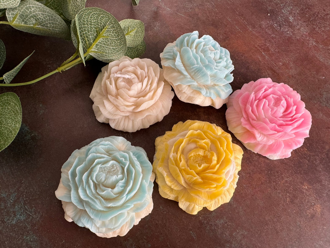 Peony Mould Candles