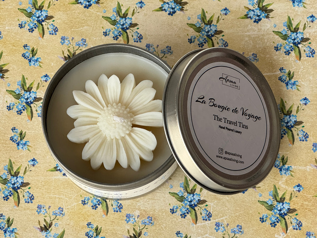 Tin Candle- Twilight Amber and Rose