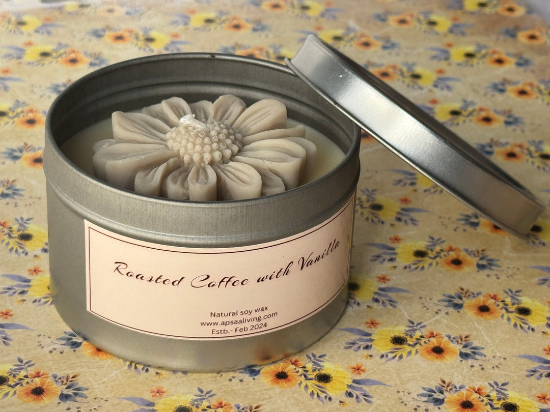 Tin Candle- Roasted Coffee and Vanilla
