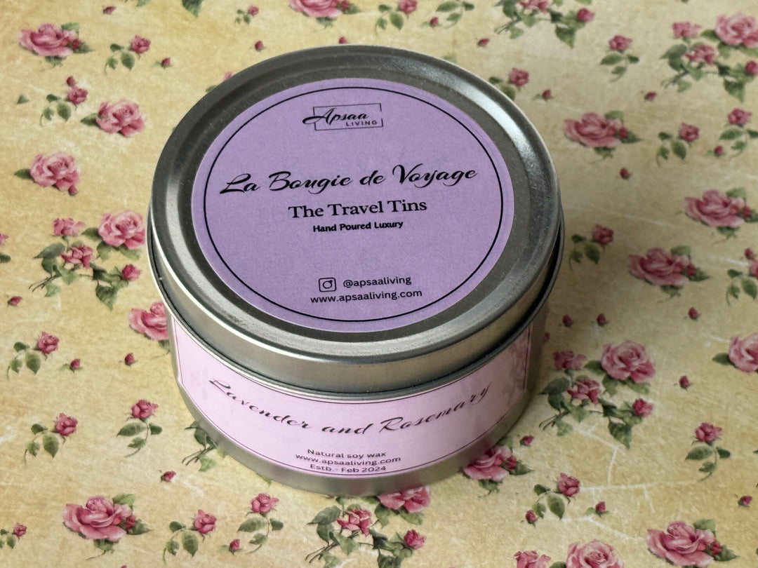 Tin Candle- Lavender and Rosemary