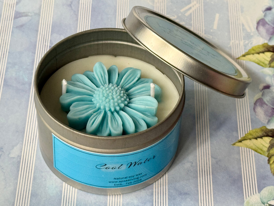 Tin Candle- Cool Water