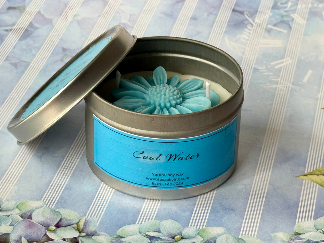 Tin Candle- Cool Water