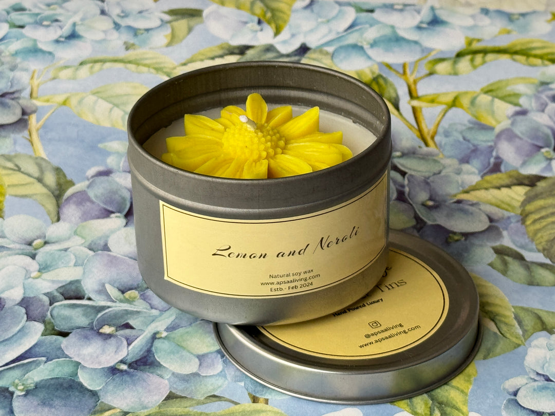 Tin Candle- Lemon and Neroli