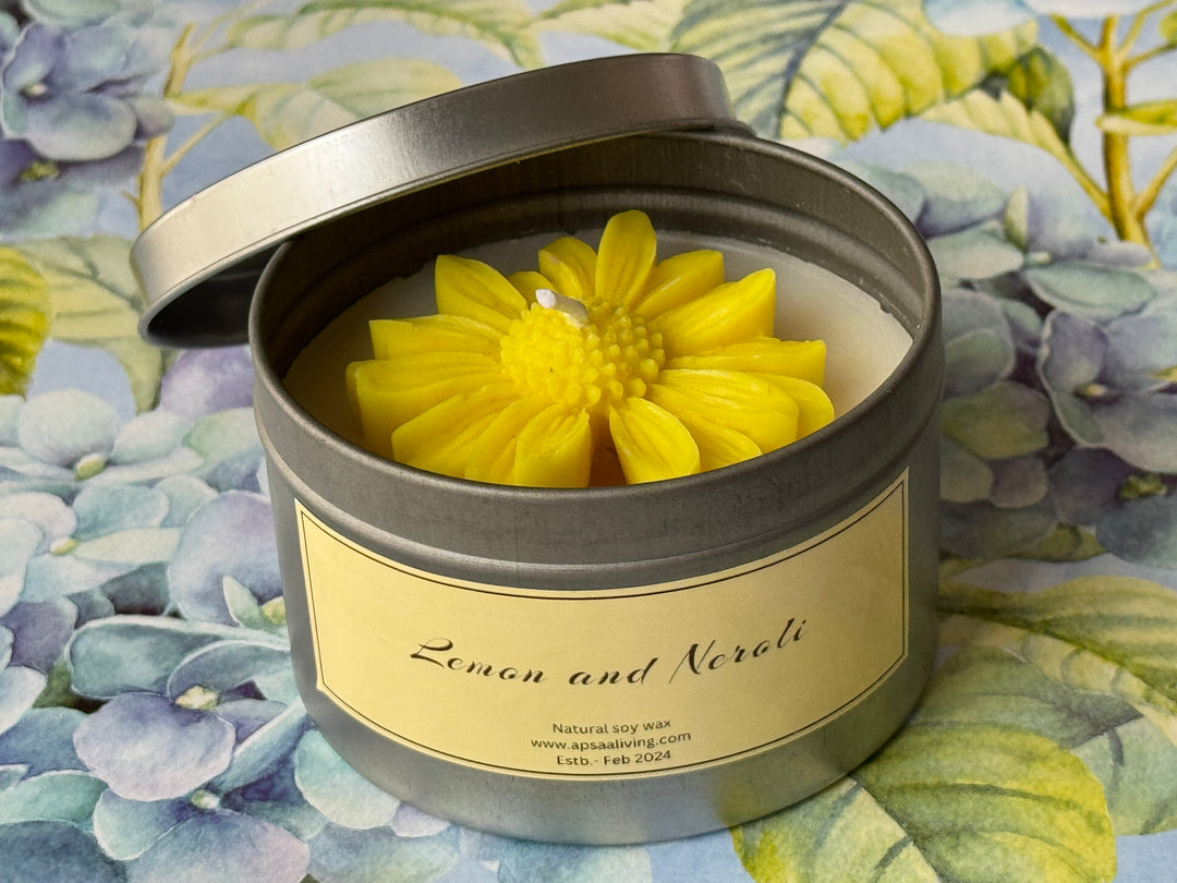 Tin Candle- Lemon and Neroli