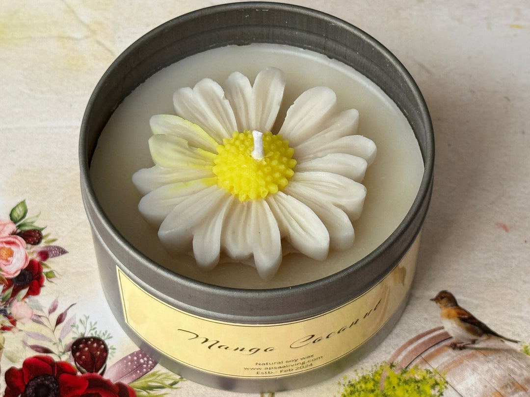 Tin Candle- Mango Coconut