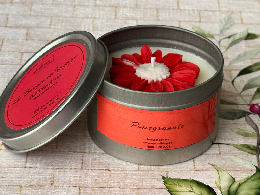 Tin Candle- Pomegranate