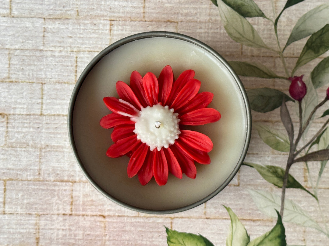 Tin Candle- Pomegranate