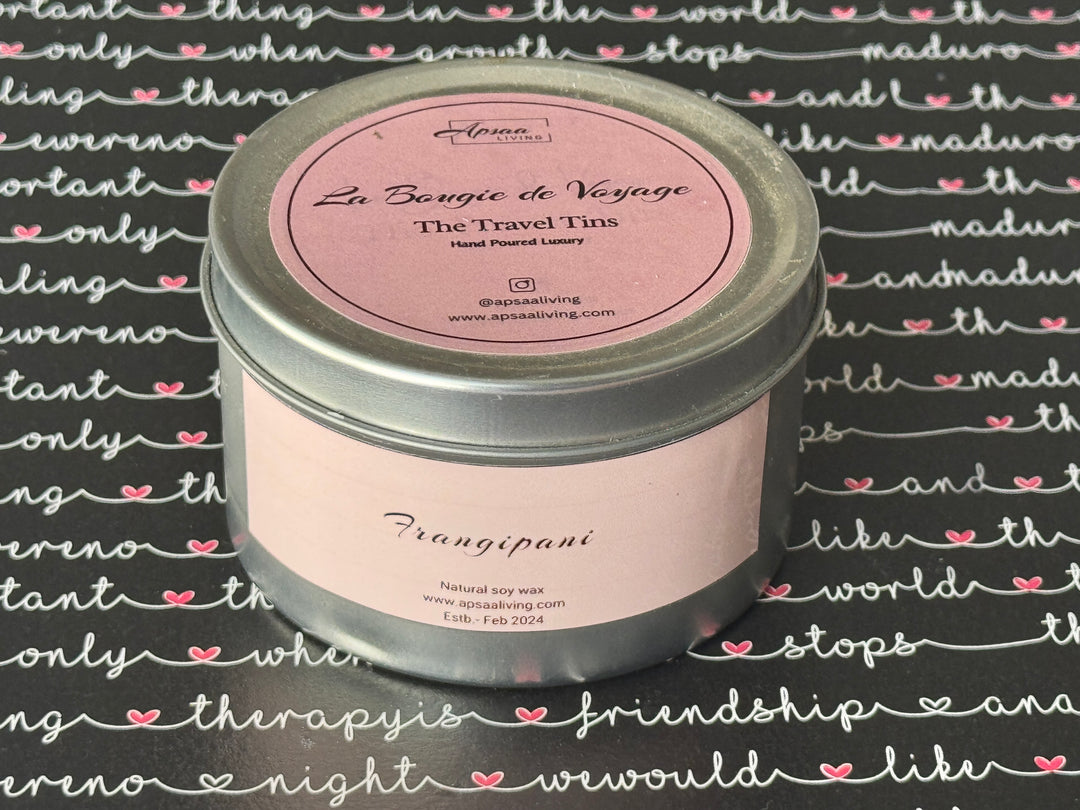 Tin Candle- Frangipani