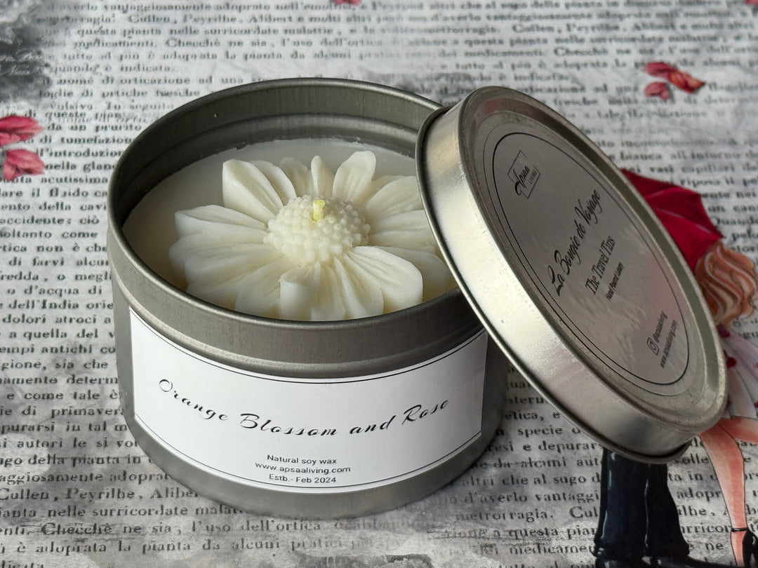 Tin Candle- Orange Blossom and Rose