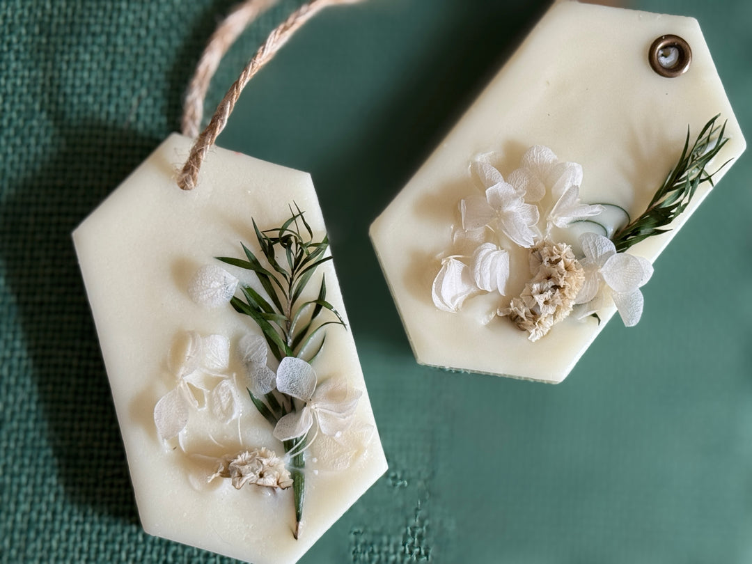 Pine and Plaid Wax Sachets- Set of 2