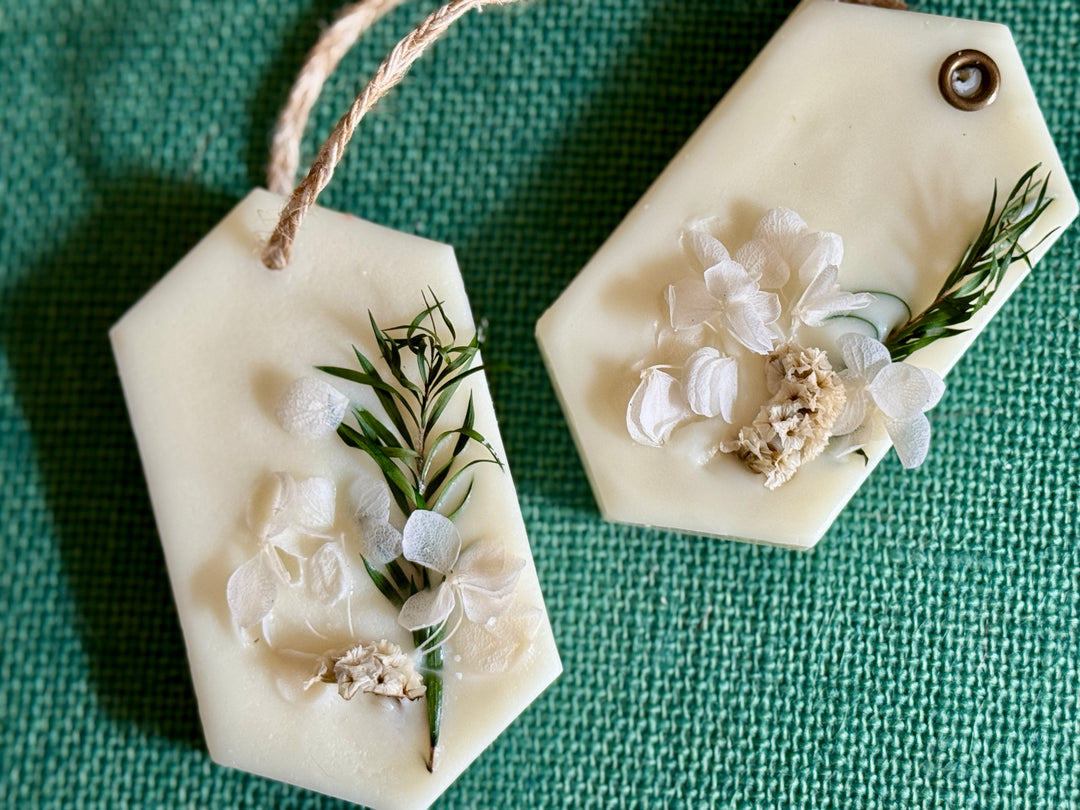 Pine and Plaid Wax Sachets- Set of 2