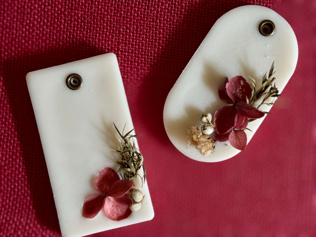Sandalwood and Rose Wax Sachets- Set of 2