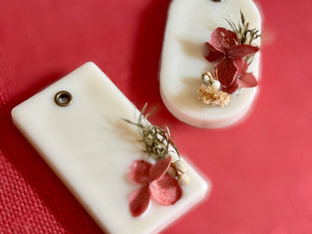 Sandalwood and Rose Wax Sachets- Set of 2