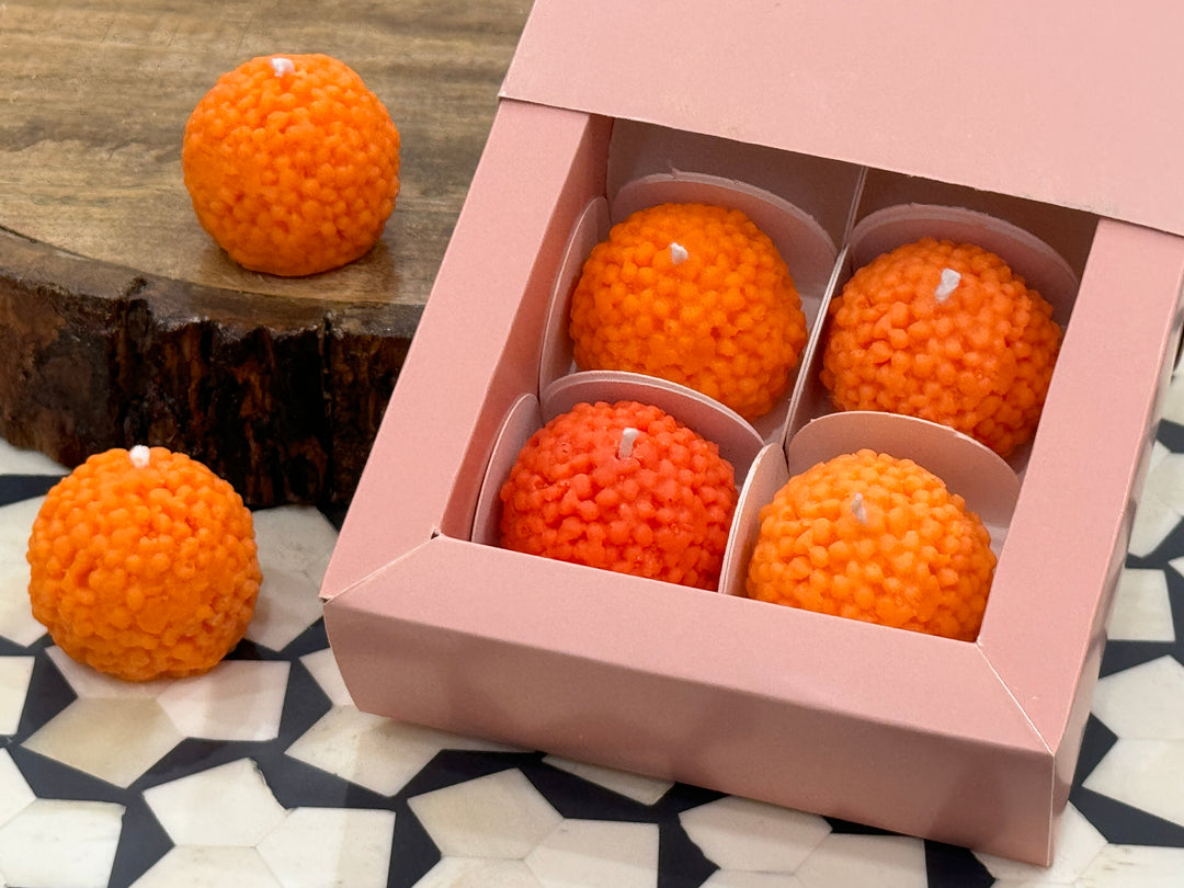 Festive Laddu Candles