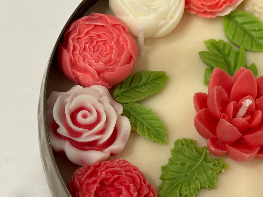 Floral Harmony Urli Candle- Diwali Special Edition