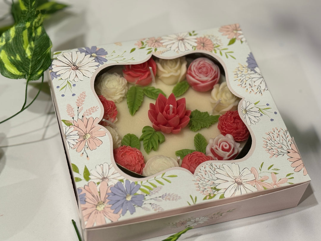 Floral Harmony Urli Candle- Diwali Special Edition