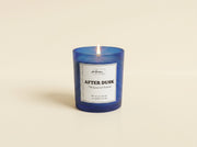 Luxury mahogany and teakwood scented candle by Apsaa Living in elegant premium glass jar
