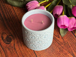 Luxury concrete jar scented candle for modern home décor by Apsaa Living