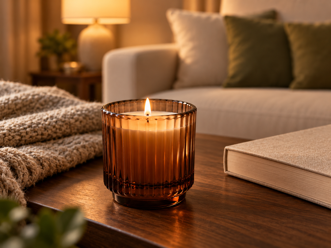 Amber Stillness – Camphor Scented Candle.