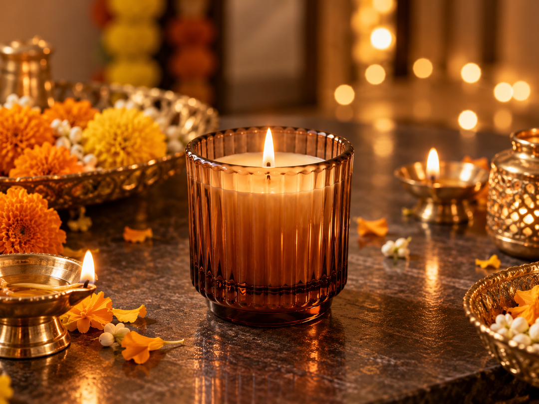 Amber Stillness – Camphor Scented Candle.