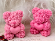 Romantic love bear Gift Candle India