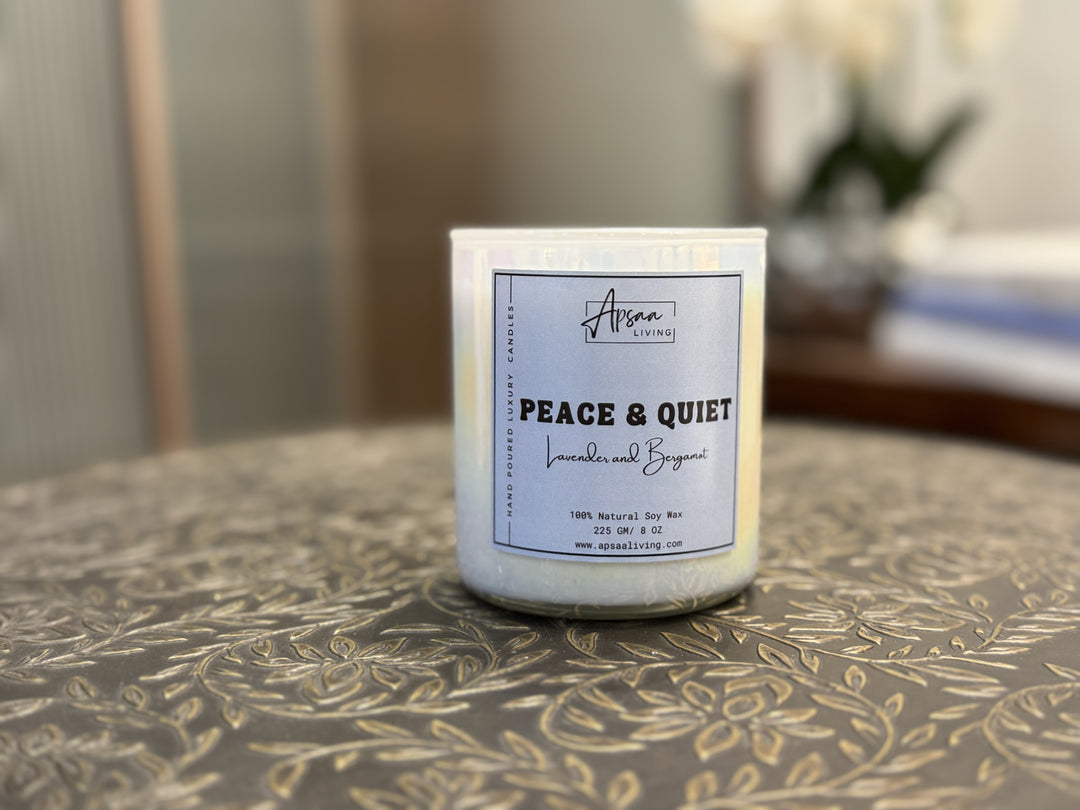 PEACE AND QUIET - Lavender and bergamot scented candle