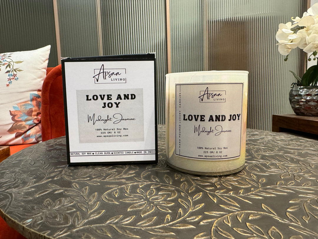 LOVE AND JOY - Midnight Jasmine scented candle