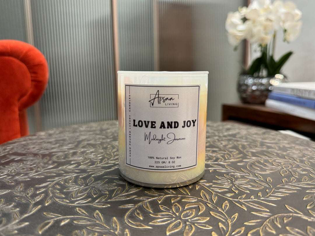 LOVE AND JOY - Midnight Jasmine scented candle