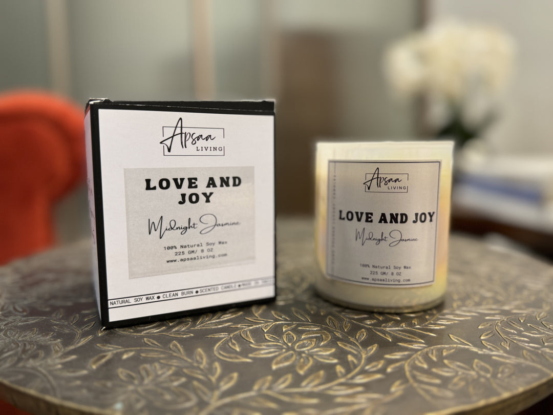 LOVE AND JOY - Midnight Jasmine scented candle