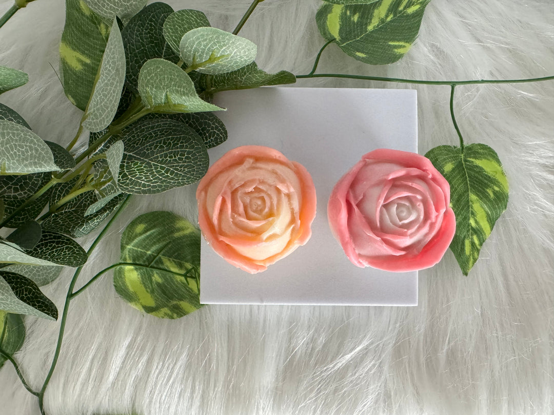 Rose Bud Mould Candles-2- Set of 2