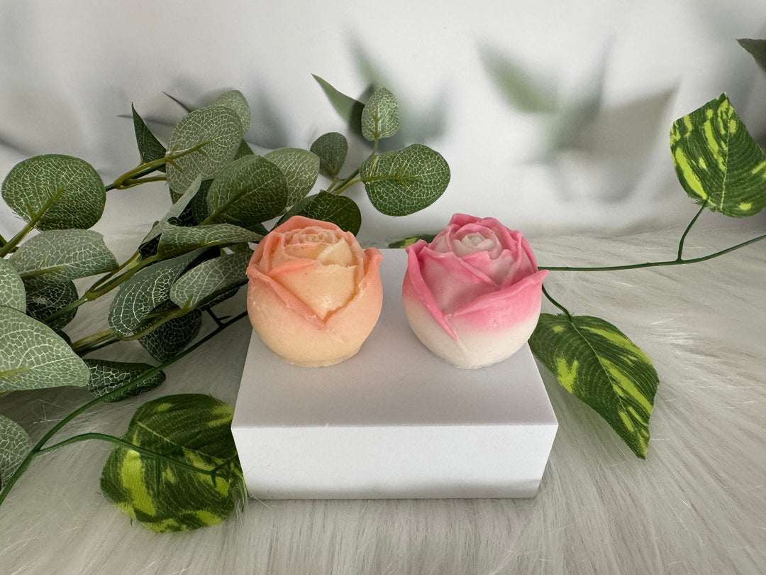 Rose Bud Mould Candles-2- Set of 2