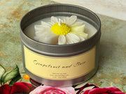 Tin Candle- Grapefruit and Clove