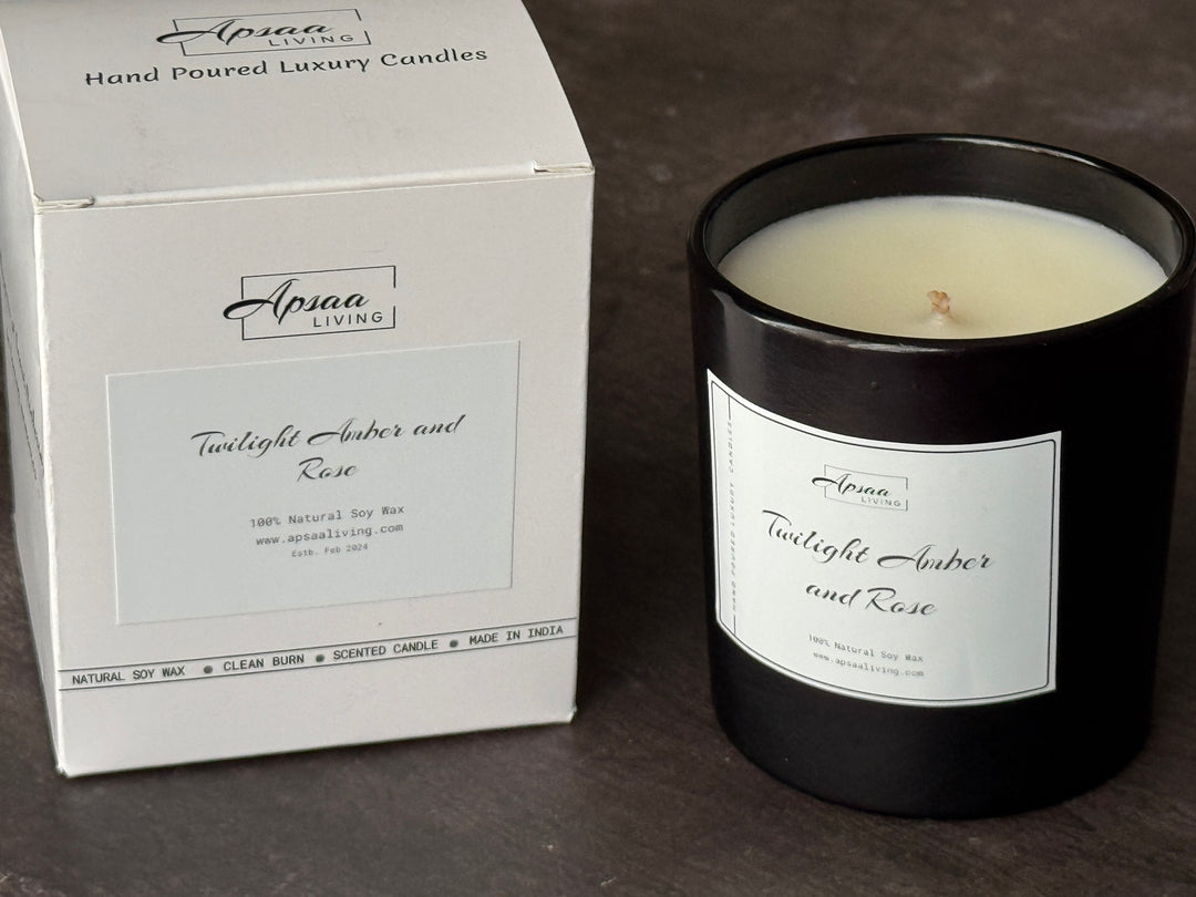 Twilight Amber and Rose Candle