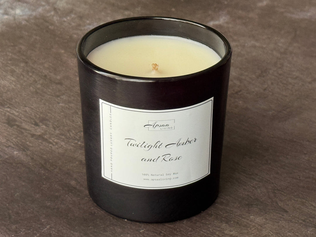 Twilight Amber and Rose Candle