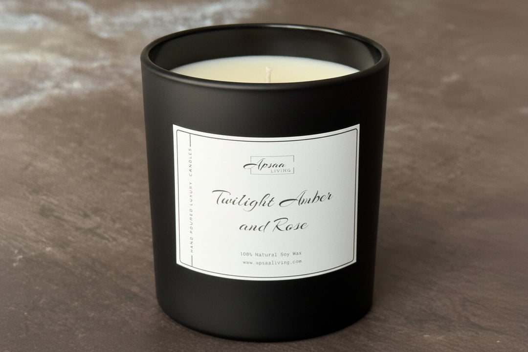 Twilight Amber and Rose Candle