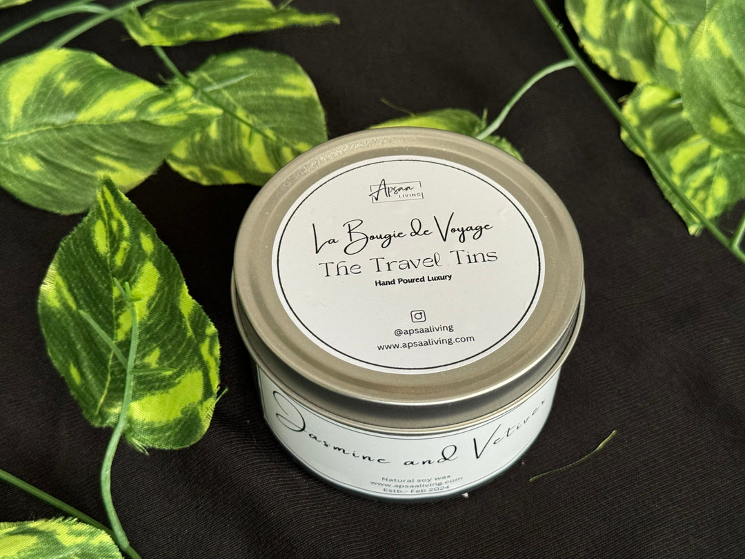 Tin Candle- Jasmine and Vetiver