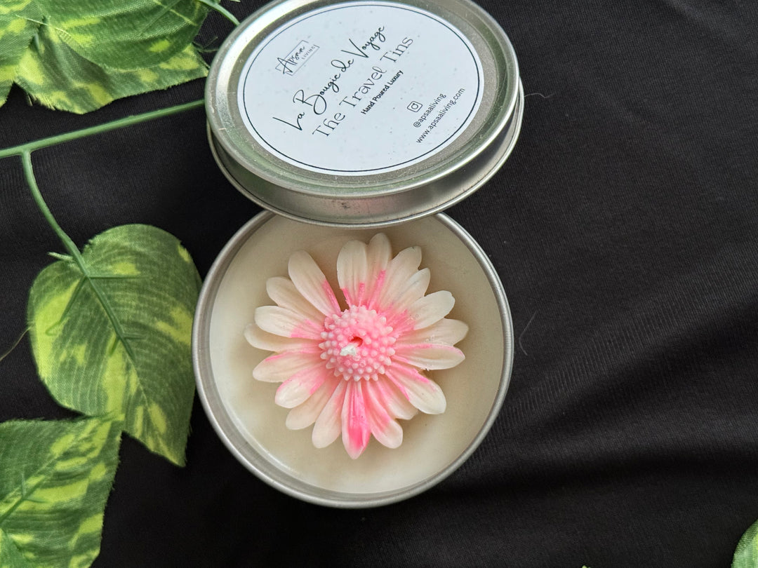 Tin Candle- Blooming Lotus