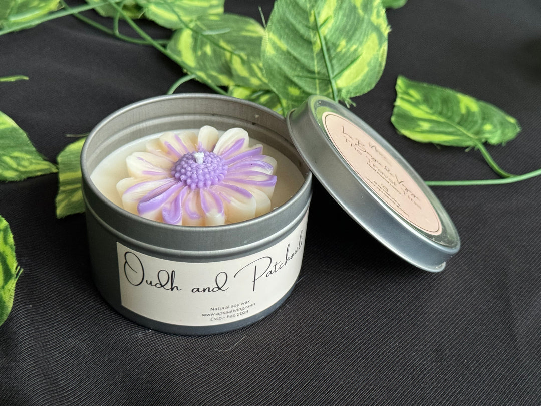 Tin Candle- Oudh and Patchouli