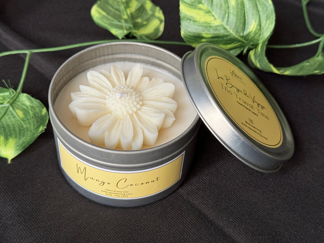 Tin Candle- Mango Coconut