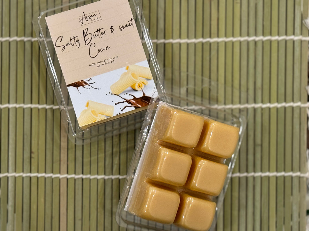 Salty Butter & sweet Cocoa Clamshell wax melts