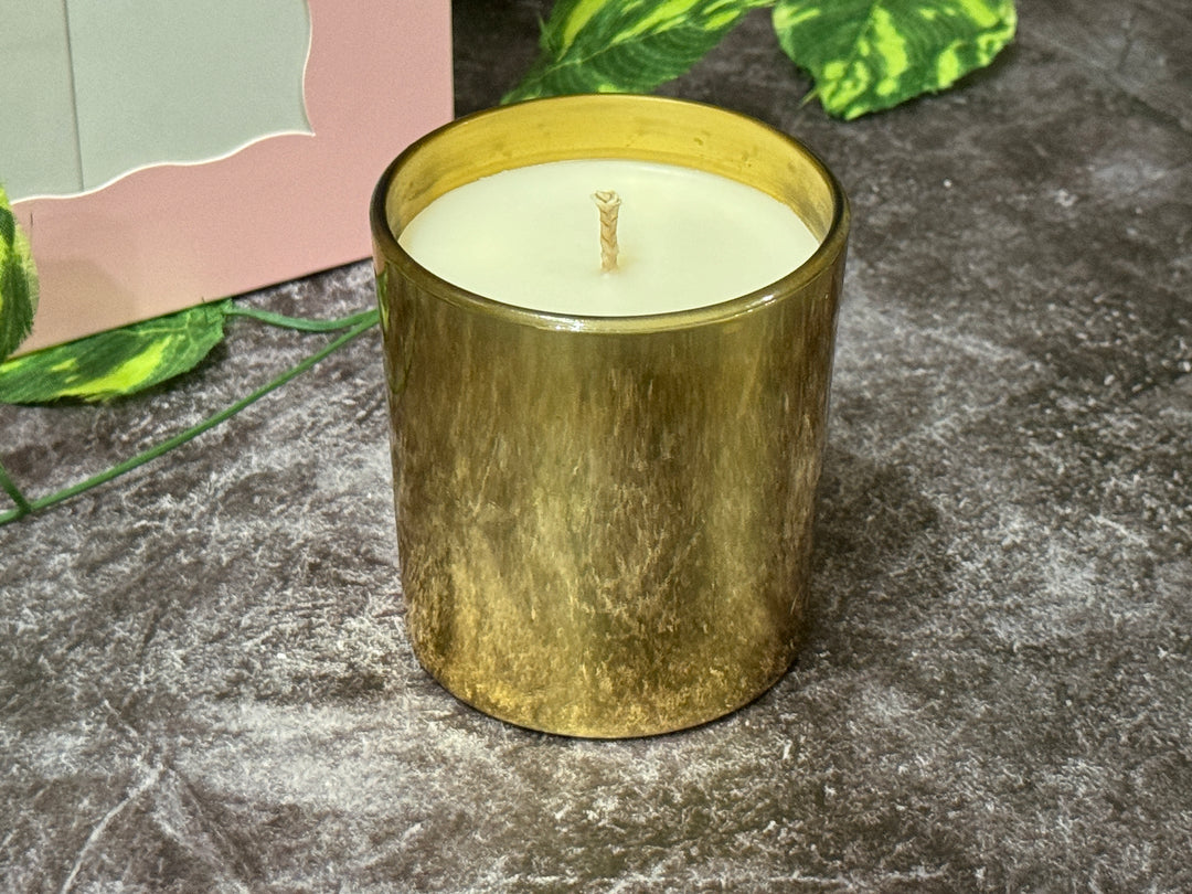 Diwali Gift Set of 2- Silver and Gold Jar Candles