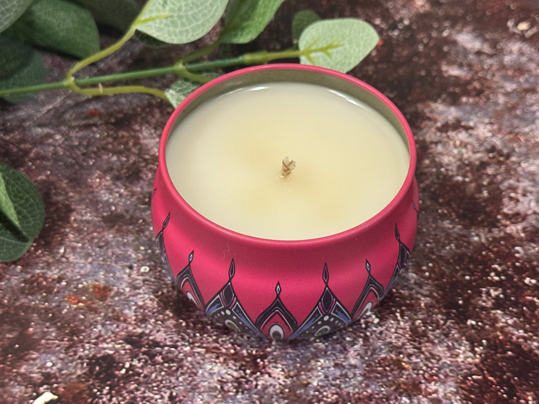 Moroccan Tin Jar Candle- Orange Blossom and Pomegranate