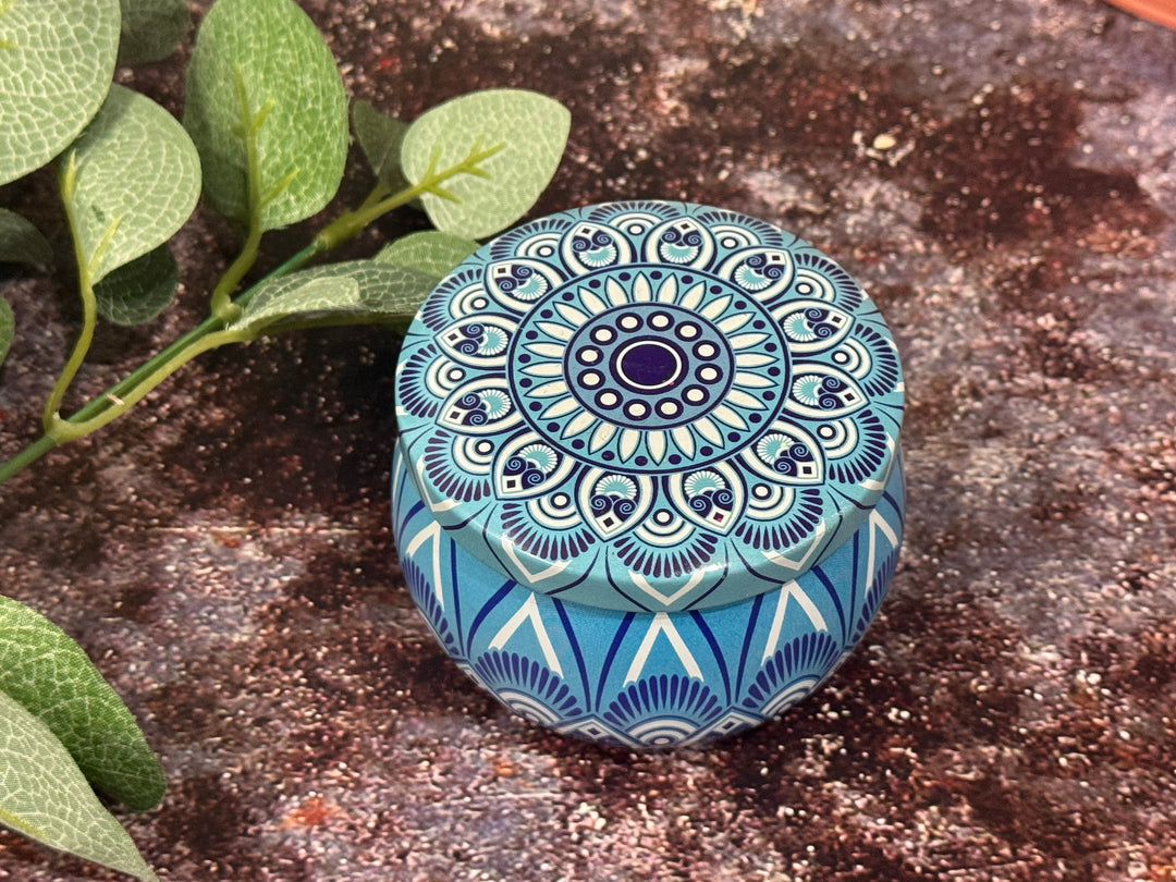 Moroccan Tin Jar Candle- Oakmoss and Spicy Bergamot